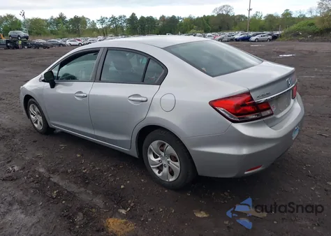 2013 Honda Civic Lx from USA, damaged, VIN 19XFB2F51DE257846